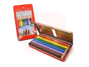 Lápis de Cor 12 Cores Grip Lata - Faber-Castell