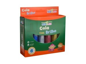 Cola Glitter 6 Cores 25g - Leo e Leo