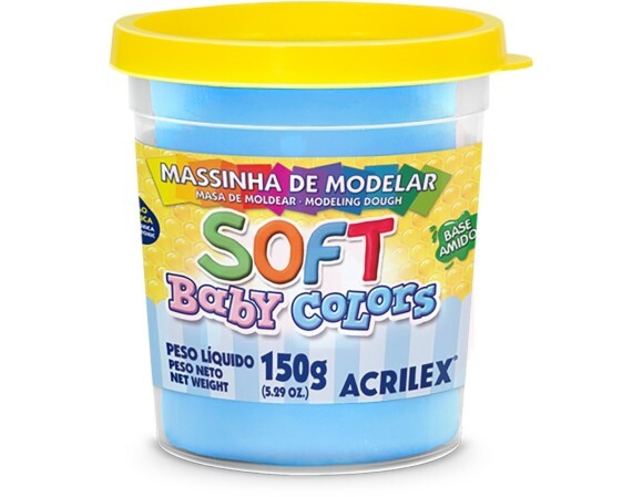 Massa de Modelar 150g Soft Azul Bebe - Acrilex