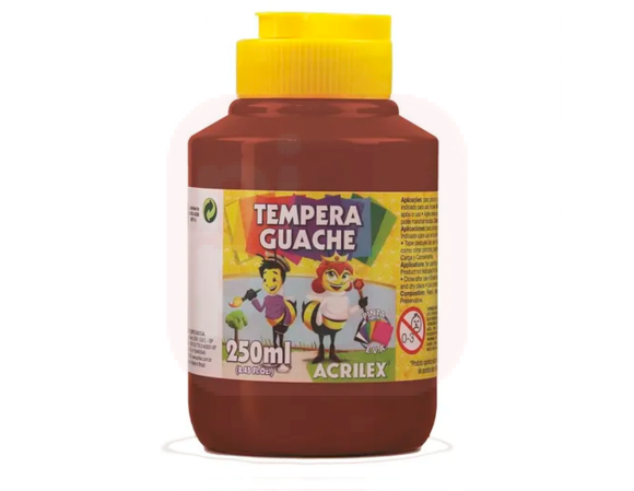 Tinta Guache 250ml Marron - Acrilex