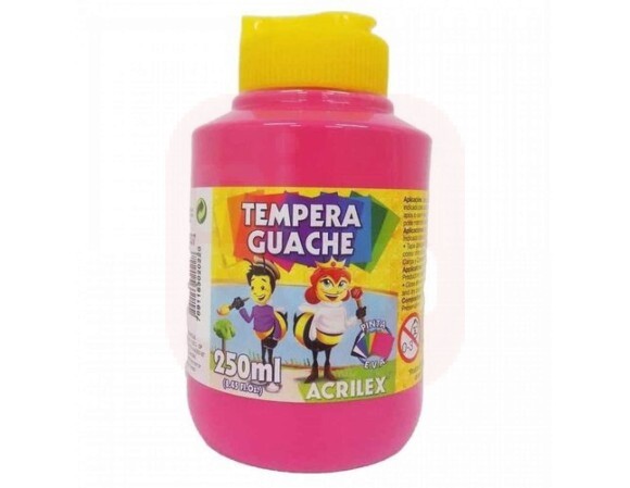 Tinta Guache 250ml Rosa - Acrilex