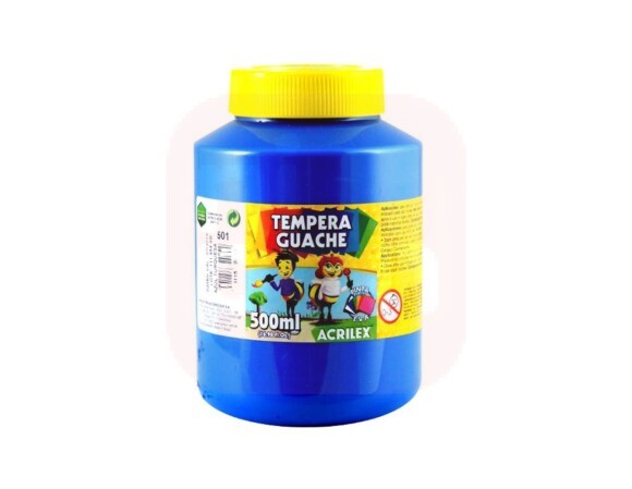 Tinta Guache 500ml Azul Turquesa - Acrilex