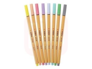 Caneta Stabilo Point 88 - Kit 8 Cores