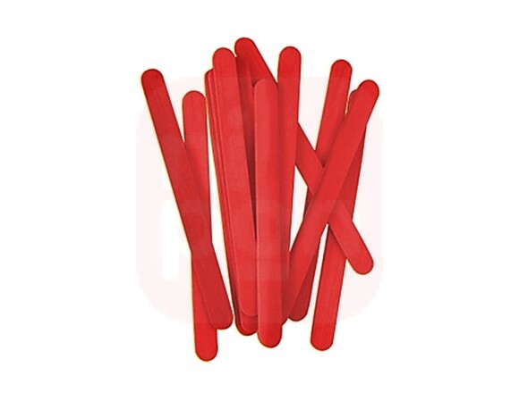 Palito de Sorvete C/100 - Vermelho