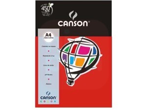Papel Canson A4 180g Vermelho
