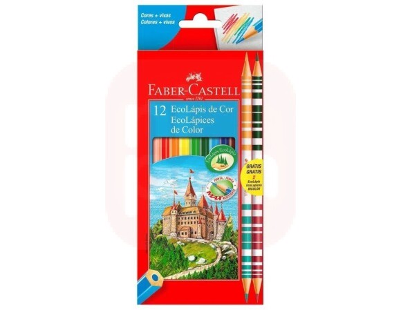 Lápis de Cor 10+2 Cores - Faber-Castell