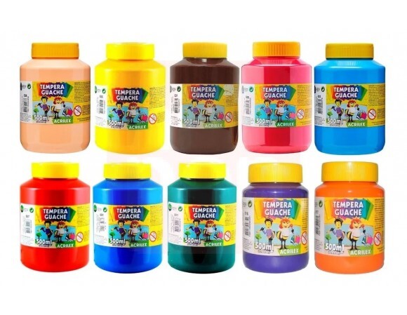 Tinta Guache 500ml - CORES