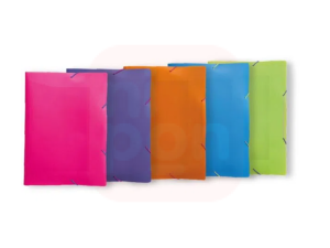 Pasta Aba Elástico 1/2 Oficio Full Color - Laranja Neônio