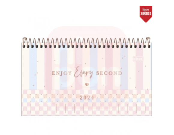 Agenda Espiral Semanal 16,7 x 8,9 cm Soho 2024