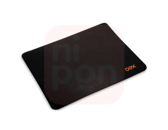 Mousepad Gamer oex Base Emborrachada Revestido Tecido Preto MP-100