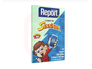 Papel Sulfite A4 Verde 75g 100 Fls - Jandaia