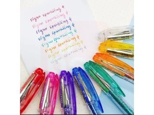 Caneta Signo Glitter Gel Spakling Verde