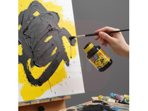 Tinta Guache 250ml Preta - Acrilex