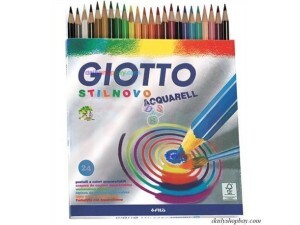 Lápis de Cor 24 Cores Aquarelável - Giotto