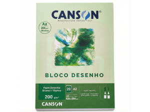 Bloco de Desenho A2 200g 20 Folhas - Canson