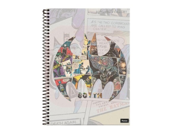 Caderno 10 Matérias Batman - Foroni