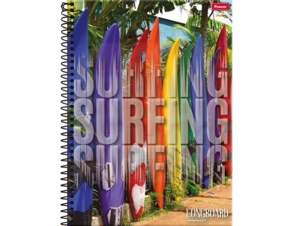 Caderno 10 Matérias LongBoard - Foroni
