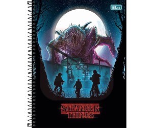 Caderno 1 Matérias Stranger Things - Tilibra